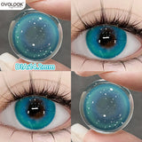 Yeknu  2PCS Blue Cosplay Series Colored Contact Lenses for Eyes With Prescription Cosmetics Pupils Eye Color Lenses Myopia Lens