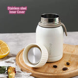 Yeknu  280ml Fashion Mini Stainless Steel 316 Thermal Flask With Silicone Rope Portable Cute Pocket Coffee Tea Thermal Bottle Tumbler