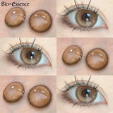 Yeknu  1 Pair Lenses Colored Contact Lenses With Degree Brown Contact Lenses Big Eye Lenses Natural Korean Lenses