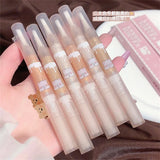 Yeknu  Waterproof Shiny Diamond Highlight Pen Eye Makeup Highlighter Long Lasting Pearl White Brighten Silkworm Shadow Liquid Highlight