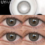 Yeknu  NEW Contact Lens Beauty Blue Lens 14.5mm Big Eyes Color Contact Lenses For Eyes Natual Pupils Cosmetic Lens Makeup Gray