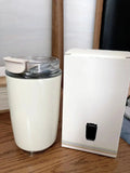 Yeknu  1PCS Tumbler Thermos Cup Milky White Coffee Mug Car Insulated Water Bottle Travel Stainless Steel Vacuum Flasks Drinking Kettle