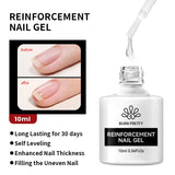 Yeknu  10ml Jelly Nude Gel Nail Polish Crystal Translucent Coffee Soak Off Semi-Permanent Varnish Base Top Coat Manicure