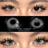 Yeknu  Colored Contacts Lenses Natual Pupils for Eyes Natural Look Eye Contacts Grey Fashion Lenses Beauty Green Eye Color Lens