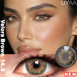 Yeknu  1Pair NEW Color Contact Lenses For Eyes Beauty Pupils Natural Pupils Brown Contact Lenses Soft Colorful Cosmetics Gray Len