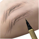 Yeknu  Ultra-fine ultra-fine eyebrow pencil waterproof professional sweat-proof liquid eyeliner Eyebrow dual-purpose durable makeup art