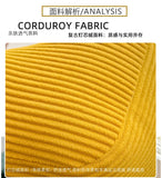 Yeknu Corduroy waist pillow office sleeping pillow computer chair waist cushion pregnant woman backrest car small pillow