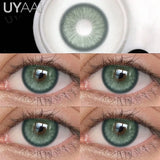 Yeknu  NEW Contact Lens Beauty Blue Lens 14.5mm Big Eyes Color Contact Lenses For Eyes Natual Pupils Cosmetic Lens Makeup Gray