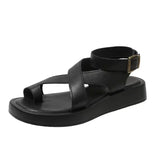Yeknu  Platform Gladiator Sandals Women Plus Size Summer Ankle Buckle Gothic Shoes Woman Roman Style Thick Bottom Sandalias