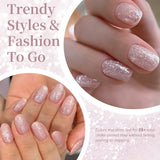 Yeknu  10ml Fluttering Flakes Jelly Gel Polish Semi Permanent Soak Off UV Gel Nail Art Manicure Nail Supplies Vernis