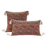 Yeknu  Cotton Linen Flower Cushion Pillowcase Retro European Style Living Room Sofa Backrest High Precision Jacquard Cushion Cover
