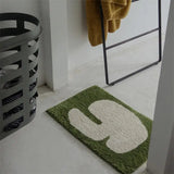 Yeknu  Nordic Abstract Pattern Tufted Carpet Soft Absorbent Bathroom Floor Mat Toilet Kitchen Ati-slip Rug Mats Kitchen Toilet Mats