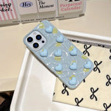 Yeknu  Simple pleated love three-dimensional suitable for Apple 15 mobile phone case iphone16promax new model