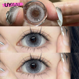 Yeknu  Optical Lenses for Woman 1 Pair High Quality Colored Eye Contacts with Degree Myopia Blue Pupils Natural Lenses Brown Len