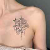 Yeknu  Fresh and Elegant Temporary Tattoo Sticker, Long-lasting and Waterproof, Leaf, Realistic Fake Tattoos for Women, For Arm, Finger