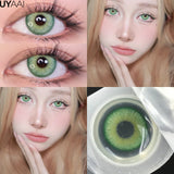 Yeknu  Halloween Cosplay Color Contact Lenses Cosplay Lens Anime Red Lenses Girl Tears Graduated Colored Lenses Makeup Eye Len