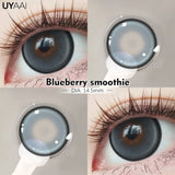 Yeknu  Fashion1 Pair  Color Contact Lenses High Quality Lenses Blue Myopia Lenses Makeup Gradient Lenses