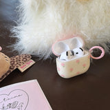 Yeknu  Korean Pink Flower Suitable For Airpods S4 Headphone Cover Airpods Pro2 Protective Cover 3rd Generation