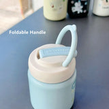 Yeknu  260ml/360ml Cute Stainless Steel 316 Thermal Flask With Straw Leak-Proof Mini Fashion Student Kids Thermal Bottle Travel Tumbler