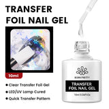 Yeknu  10ml Gold Glitter Gel Nail Polish Crystal Semi Permanent Soak Off UV Gel Varnish Nail Art Manicure Base Top Coat