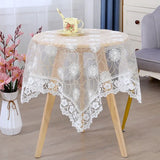 Yeknu New Square Small Fresh Rural Style Fabric Art Lace Lace Home Tablecloth Household Fresh Air Dining Table Cover Cloth