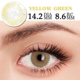 Yeknu  2pcs/1Pair Lenses with diopters Gray Color myopia Contact Lenses Aurora Europe Seriers Eye Color contact lenses Yearly