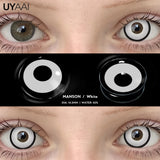 Yeknu  Cosplay Lenses Makeup Colored Pupil White Lenses Hallowen Contact Lenses Cosmetics Eye Contacts Black Lens Women Cosplay