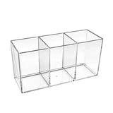 Yeknu  1pc Acrylic Straw Holder Box Kitchen Countertop Silverware Holder Plastic Storage Container for Spoon Fork Knife Utensils