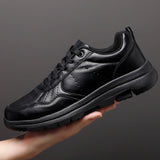 Yeknu  Men's Business Shoes Soft Moccasin Shoes Comfortable Casual Shoes for Men Autumn Solid Black White Men Sneakers
