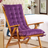 Yeknu  Recliner Soft Cushion Thickened Velvet Rocking Chair Bench Cushion Office Chair Gift Tatami Cushion for Outdoor Camping Blue Red