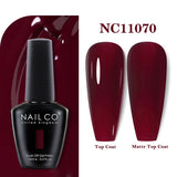Yeknu  15ml Orange Color Nail Gel Polish Semi Permanent Red Pink Gellack Nail Art Salon Soak Off UV LED Glitter Nail Gel Varnish