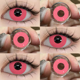 Yeknu  Cosplay Contact Lens Makeup Colored Pupils Cosmetics Beauty Red  Lenses Woman Cosplay Pink Pupils Halloween Color Contacts