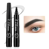 Yeknu  Korean four fork eyebrow pencil waterproof long lasting easy to use for beginners natural look four end design