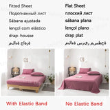 Yeknu High-end Autumn Winter Queen Bedding Set Soft Warm Artificial Rabbit Velvet Bed Set Cozy King Size Duvet Cover Set with Sheets
