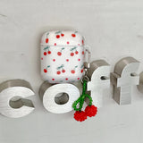 Yeknu  Korean Ins frosted cute cherry suitable for Apple AirPods Pro 2 Generation 3 Generation Headphone Case Protective Case 1 Generat