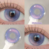 Yeknu  2PCS Halloween Myopia Contact Lenses Cosplay Colored Contact Lenses Prescription Lens Natural Pupils Eye Color Lenses
