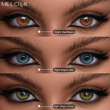 Yeknu  1Pair Color Contact Lenses for Eyes Natural Pupils Green Contact Lenses Cosmetics Fast Delivery Support RU Shipping