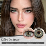 Yeknu  Cleopatra Series Color Contact Lenses Brown Lens Blue Eyes Natural Colored Pupils Contact Makeup Beauty Eye Cosmetic