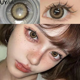 Yeknu  Color Contact Lenses with Diopters Korean Eye Contacts Lenses Colorcon Black Lenses High Quality Natural Optical Lenses