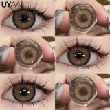 Yeknu  NEW Color Contact Beauty Blue Colorcon Natual Black Lens Big Eyes Cosmetic Red Lenses Colorcon Beauty Brown Soft Pupils