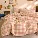 Yeknu  New All-cotton Class A Striped Washed Cotton Quilt Cover Skin-friendly and Comfortable Bedding Covers 160X210 220X240
