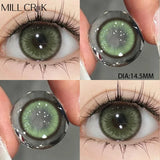 Yeknu  Contact Lenses Myopia Black Eye Color Lens Dioptric Degree Beauty Pupil Cosmetic for Eyes Natural Prescription Annual