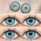 Yeknu  2pcs/Pair Myopia Natural Korean Lens Color Contact Lenses Blue Contact Lens Green Pupil Beauty Eyes Lenses Makeup New