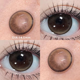 Yeknu  1Pair Real Color Eye Lenses Myopia Pink Blue Contact Lenses Eye Color Lenses Makeup Pupils Graduate Lenses Fast Shipping