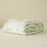 Yeknu  Bamboo fiber Puff blanket Jacquard bed plaid Stitch bed linen Antibacterial summer Blankets and bedspreads Home and decoration