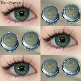Yeknu  1 Pair Colored Contact Lenses for Eyes Natural Contact Lenses Fashion Lenses Blue Eye Lenses Green Lenses
