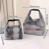 Yeknu  Waterproof Storage Bag, Fitness Clothing, Swimming Bathroom, Large Capacity Drawstring, Men's And Women's Outdoor Toiletries Bag
