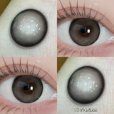 Yeknu  1 PAIR Big Brown Contact Lenses for Makeup Eyes Big Black Lenses Myopia Color Contact Lenses Belleza Pupils Grey Lenses