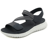 Yeknu  Women New Fashion Elegant Sandals  Summer New Outdoor Sports Beach Wedge Height Increase Womens Comfortable Opened Toe Shoes