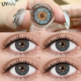 Yeknu  Color Contact Lenses Natural Contact Lens NEW Siri Series Makeup Colored Pupils Cosmetics Beauty Green Lenses Blue Pupils